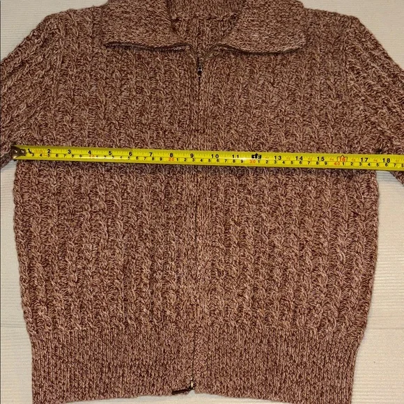 Wool Blend Cable Knit Sweater-S - Picture 9 of 14